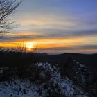 Sonnenuntergang vom Breitenstein, Schwäbische Alb