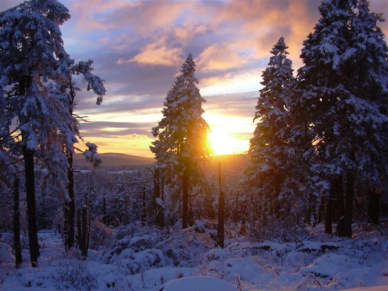 Sonnenuntergang vom Brocken