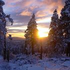 Sonnenuntergang vom Brocken