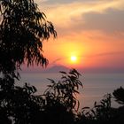 Sonnenuntergang vom Capo Vaticano mit Blick auf den rauchenden Stromboli