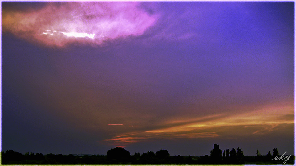 Sonnenuntergang vom Dach