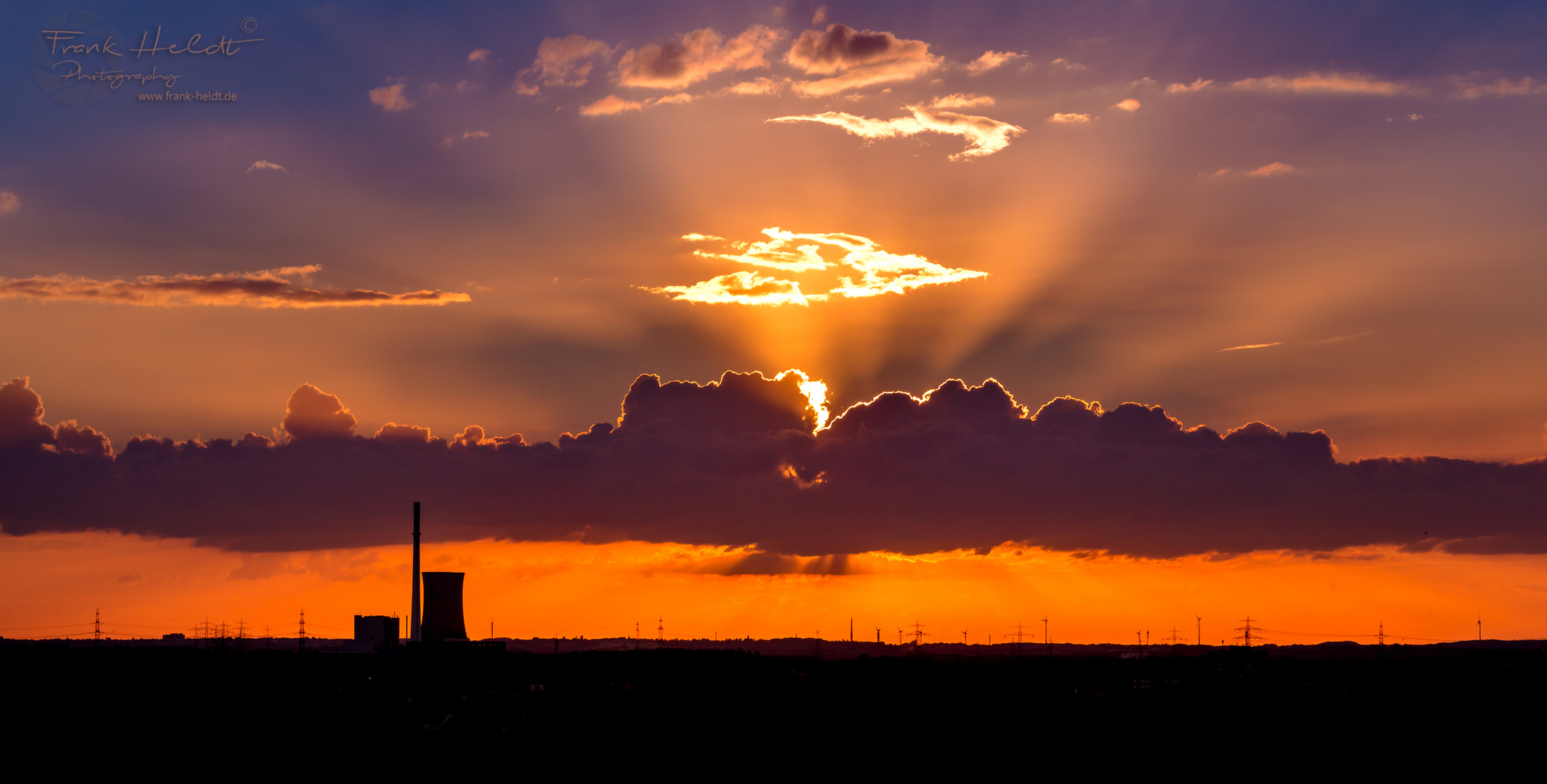 Sonnenuntergang vom Deusenberg (Dortmund)