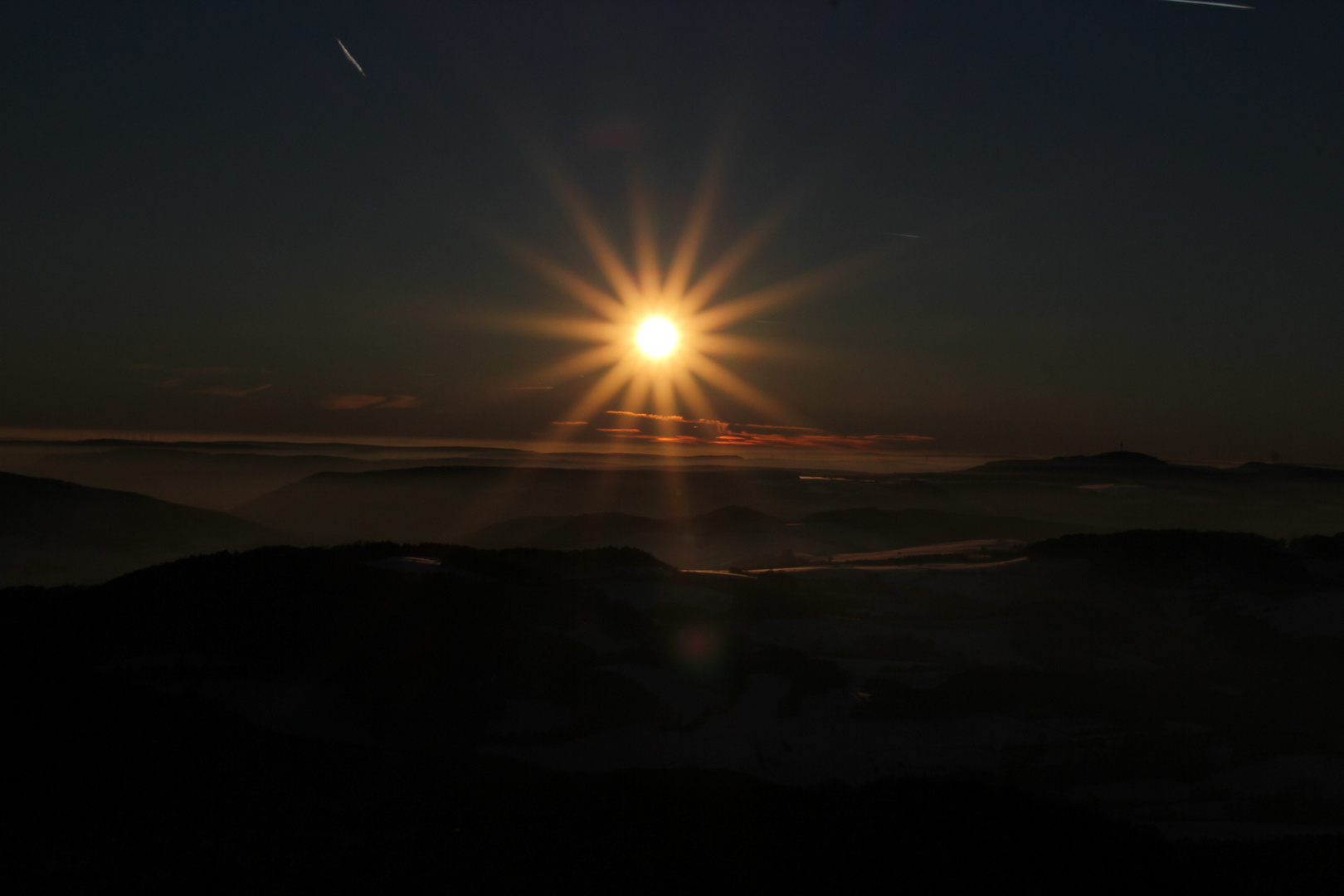 Sonnenuntergang vom Ebersnackenturm