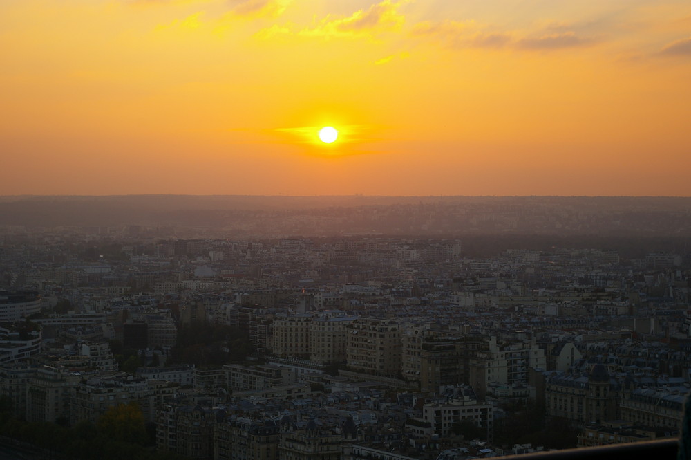 Sonnenuntergang vom Eifelturm