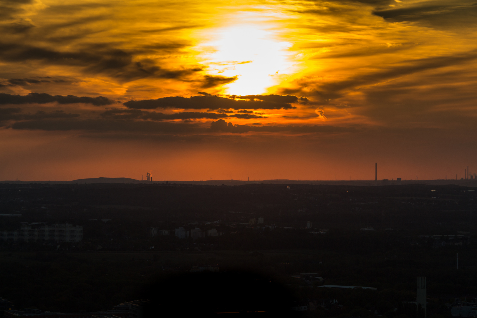 Sonnenuntergang vom Florianturm im Westfalenpark (3)