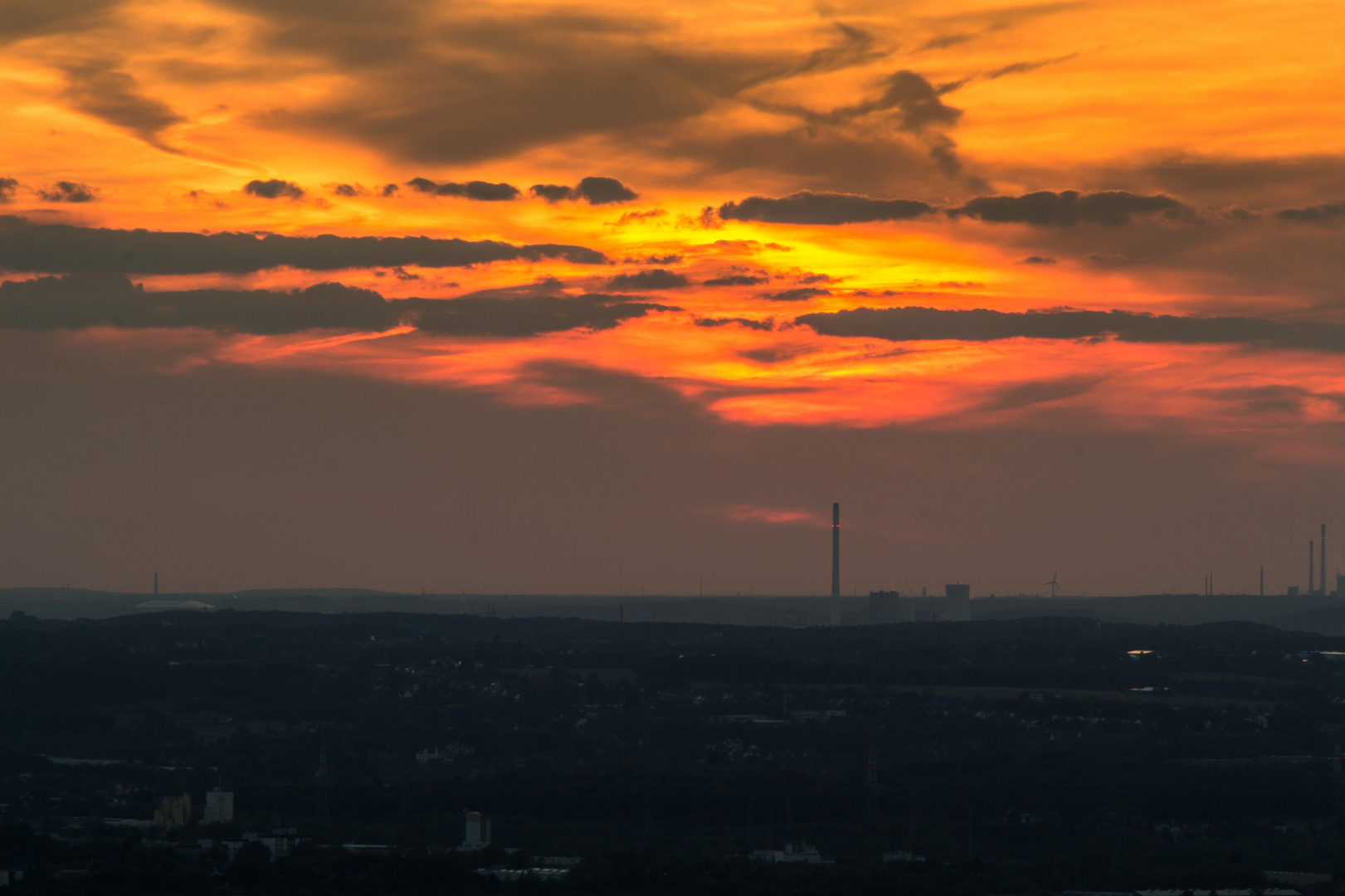 Sonnenuntergang vom Florianturm im Westfalenpark (4)