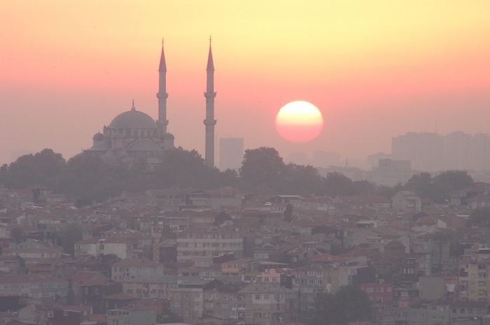 Sonnenuntergang vom Galataturm betrachtet