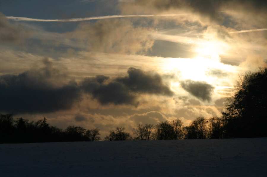 Sonnenuntergang vom Gläser aus aufgenommen