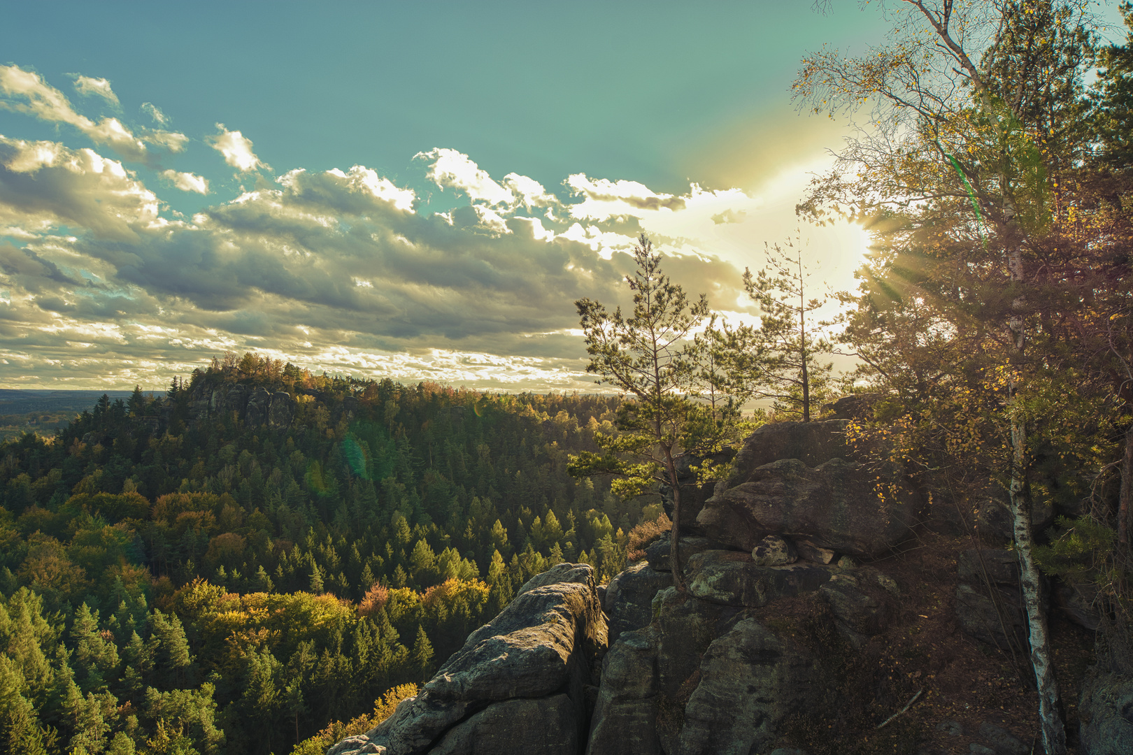 Sonnenuntergang vom Großen Bärenstein