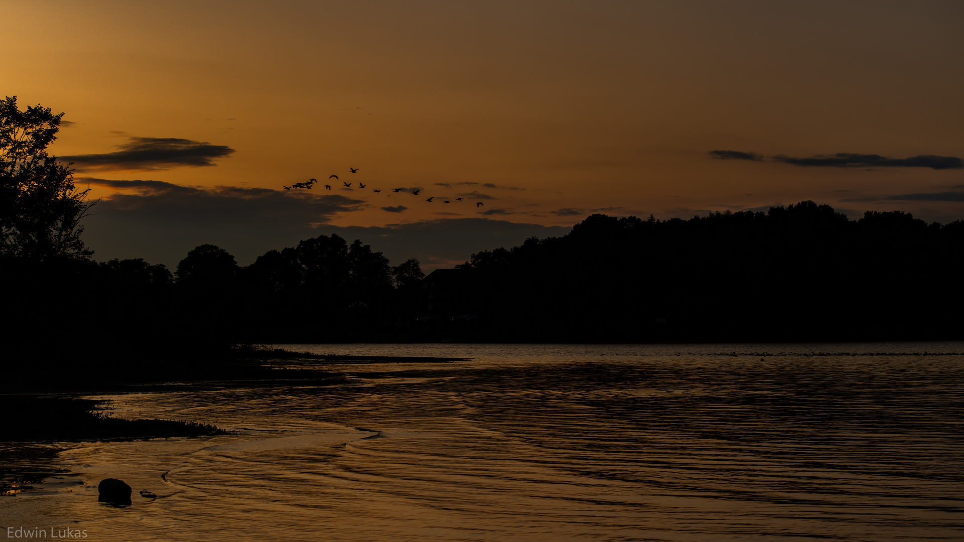 Sonnenuntergang vom Großer Schwerin....