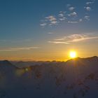 Sonnenuntergang vom höchstgelegenen Hotel Europas