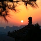 Sonnenuntergang vom Jingshan Park