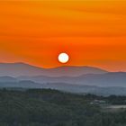 Sonnenuntergang vom Kleeberg aus.