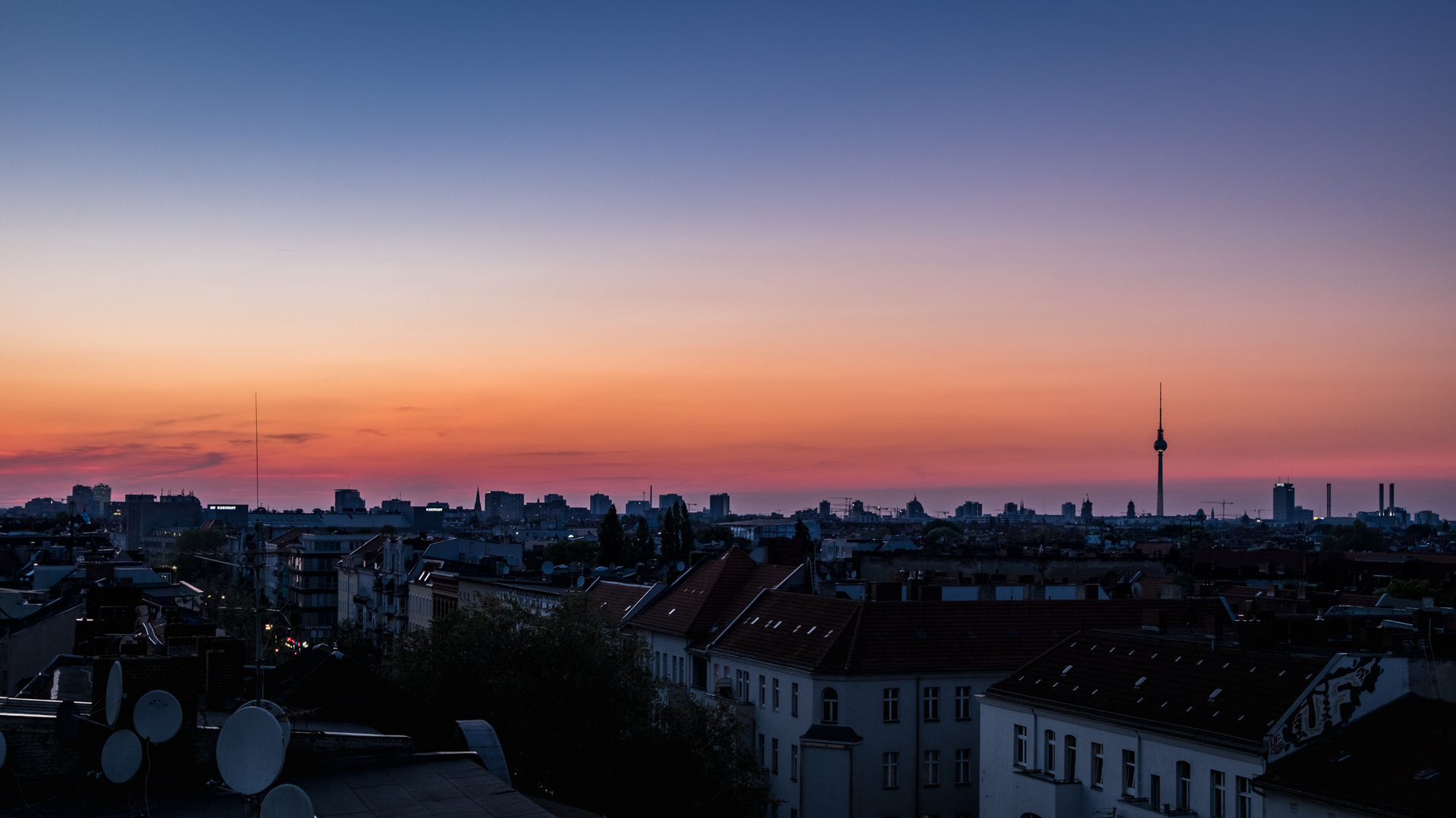 Sonnenuntergang vom "Klunkerkranich" aus