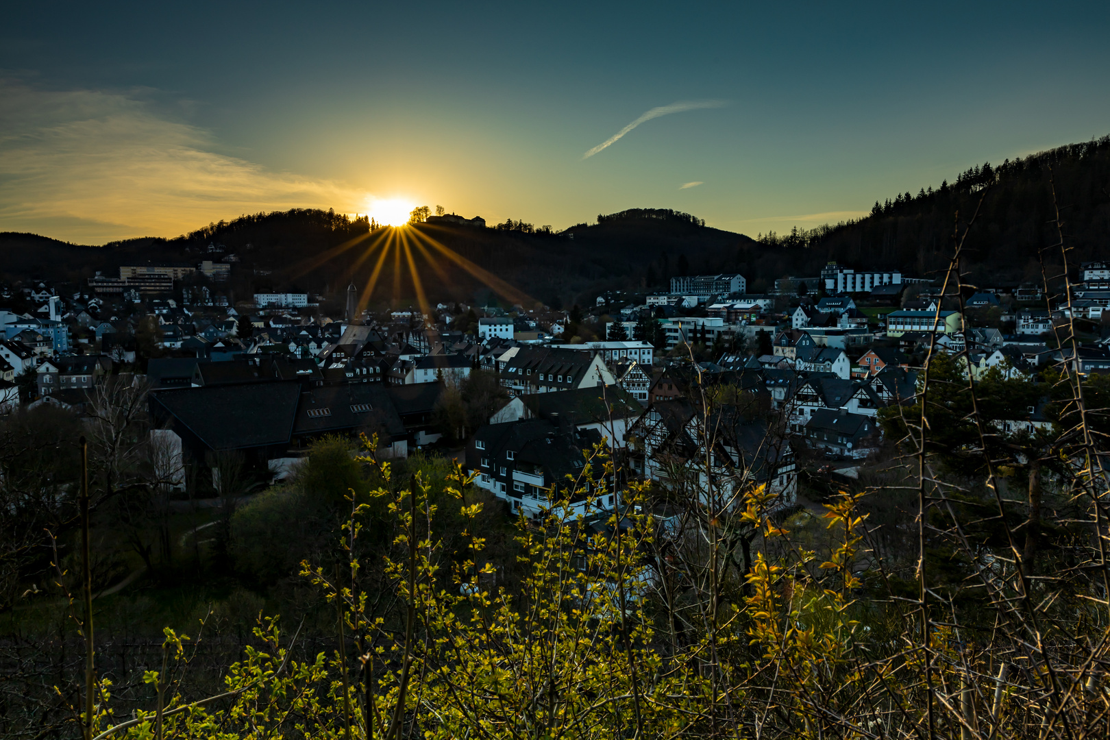 Sonnenuntergang vom Laaspher Steinchen