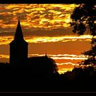 Sonnenuntergang vom letzten Samstag in Limburg-Goer / Belgien