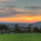 Sonnenuntergang vom Messelberg/ Donzdorf