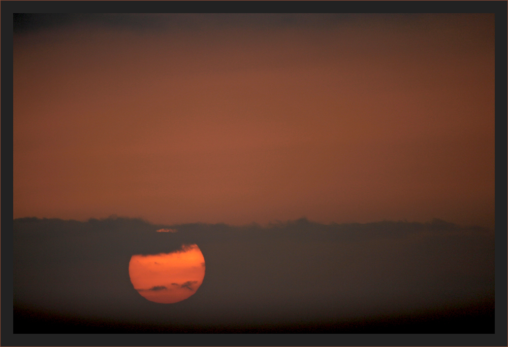 Sonnenuntergang vom Schlafzimmer aus gesehen 2