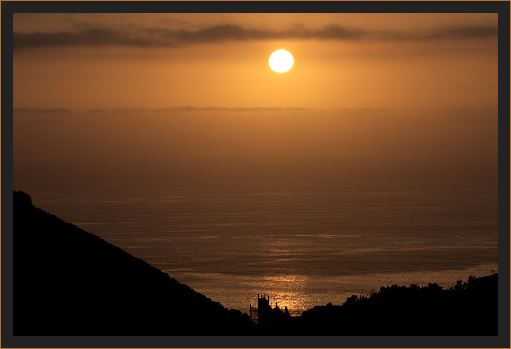 Sonnenuntergang vom Schlafzimmer aus gesehen