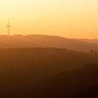 Sonnenuntergang vom Schloss Burg (Solingen)