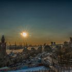 Sonnenuntergang vom Stintfang aus