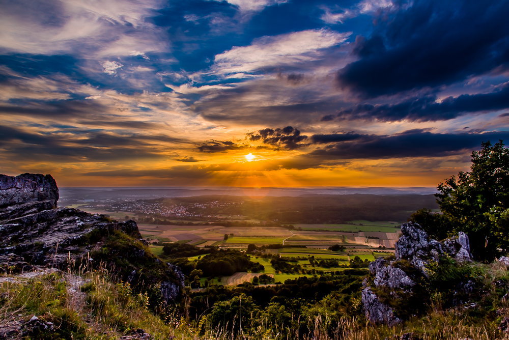 Sonnenuntergang vom Walberla aus