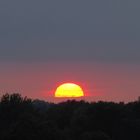 Sonnenuntergang vom Wildzelten vor Nütteln