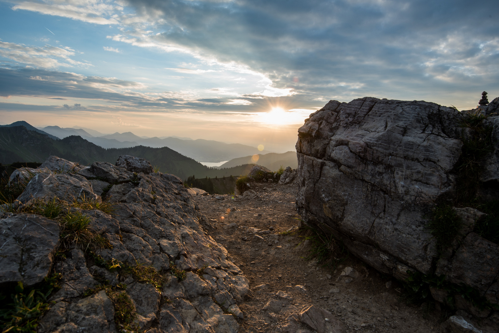 Sonnenuntergang von der Brecherspitz