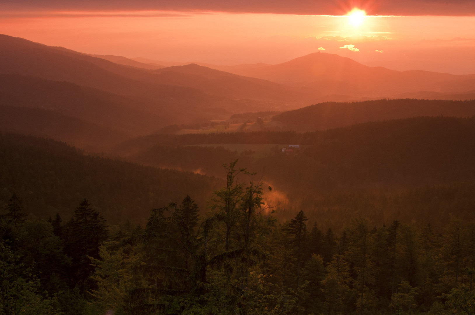 Sonnenuntergang von der Hindenburgkanzel