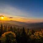 Sonnenuntergang von der Hindenburgkanzel Lamer Winkel