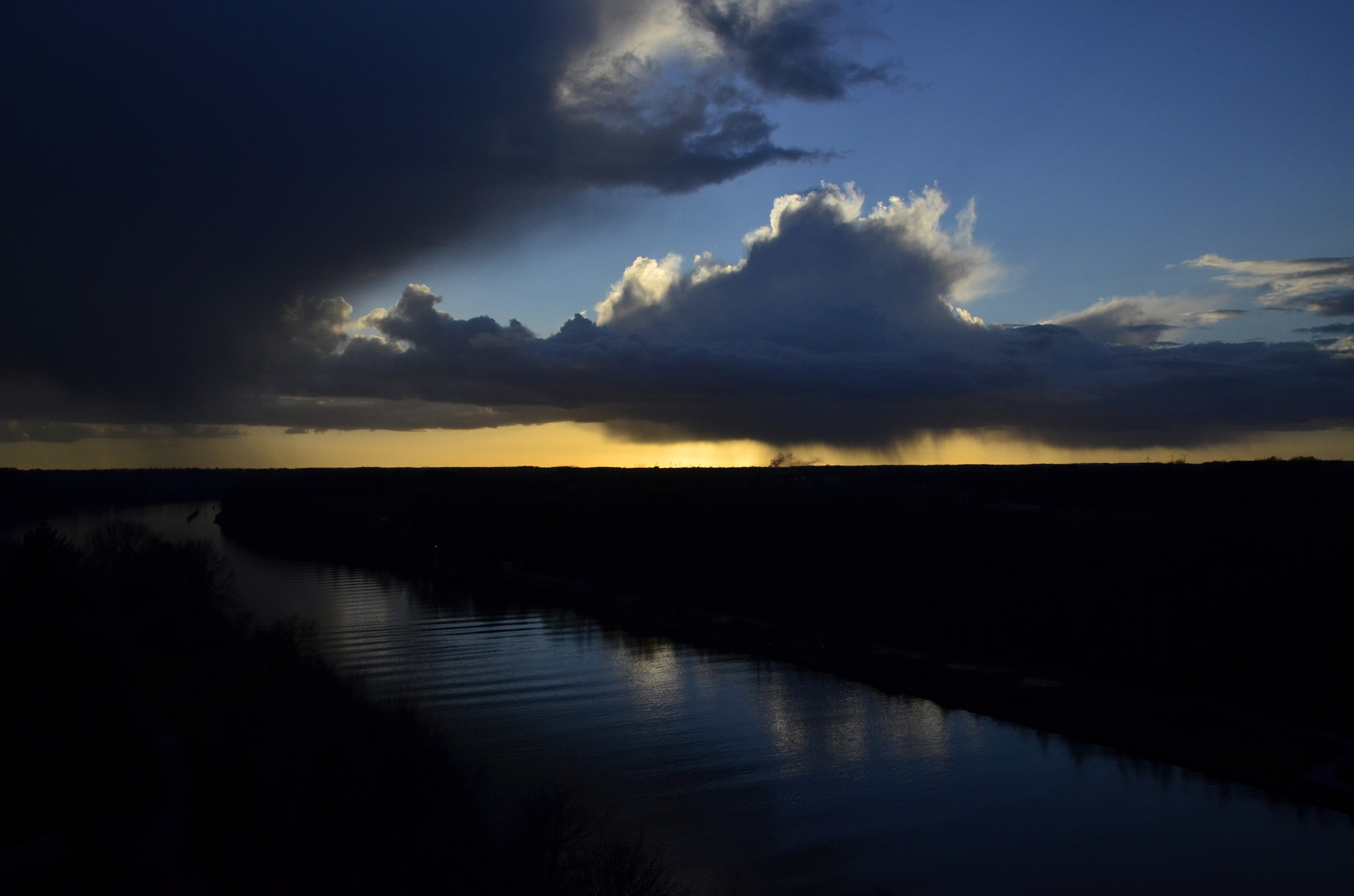 Sonnenuntergang von der Levensauer Hochbrücke 2