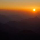 Sonnenuntergang von der Zugspitze