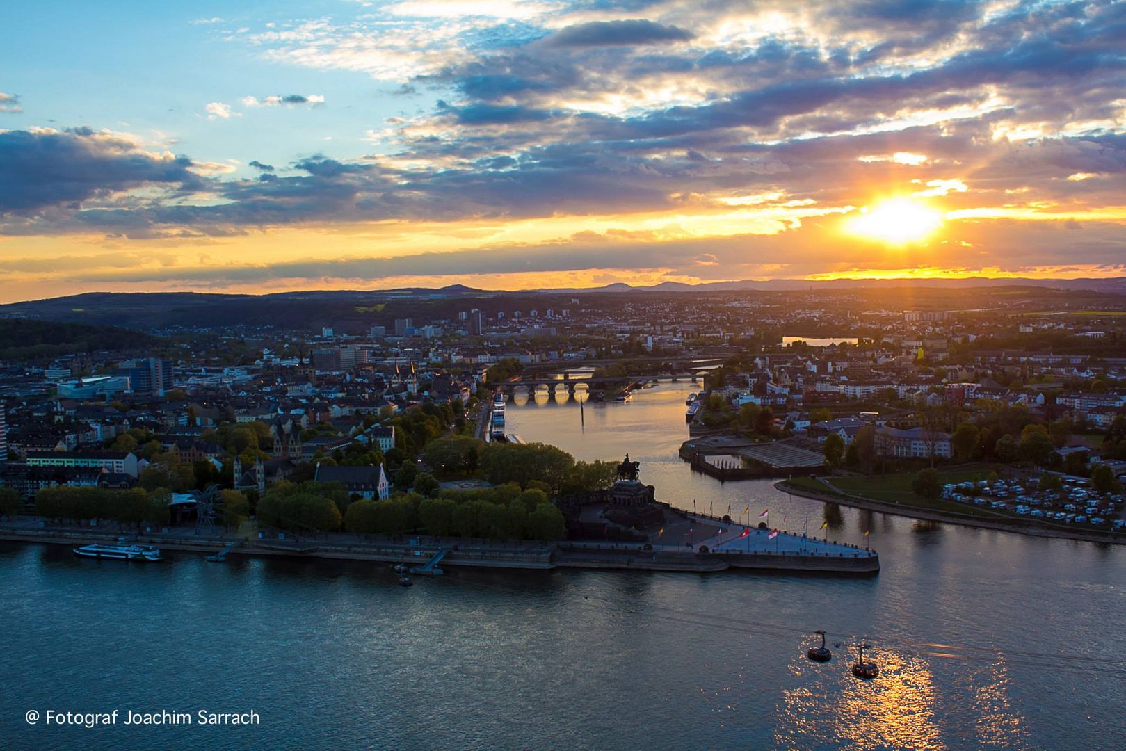 Sonnenuntergang von Deutsche Eck Koblenz