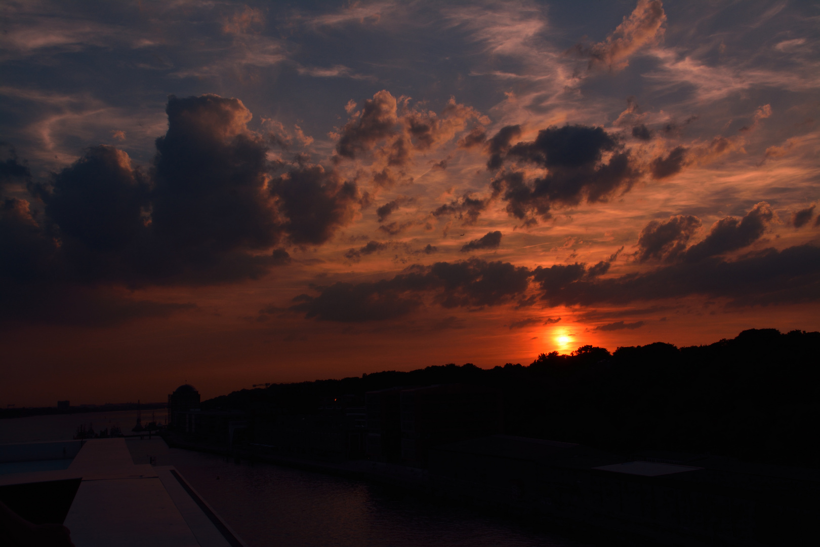Sonnenuntergang von Dockland Hamburg
