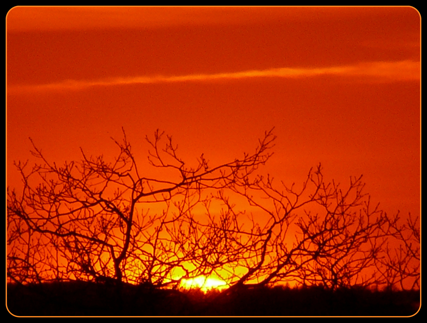 Sonnenuntergang von Neumünster