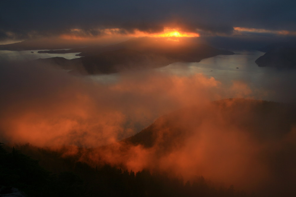 Sonnenuntergang von oben..