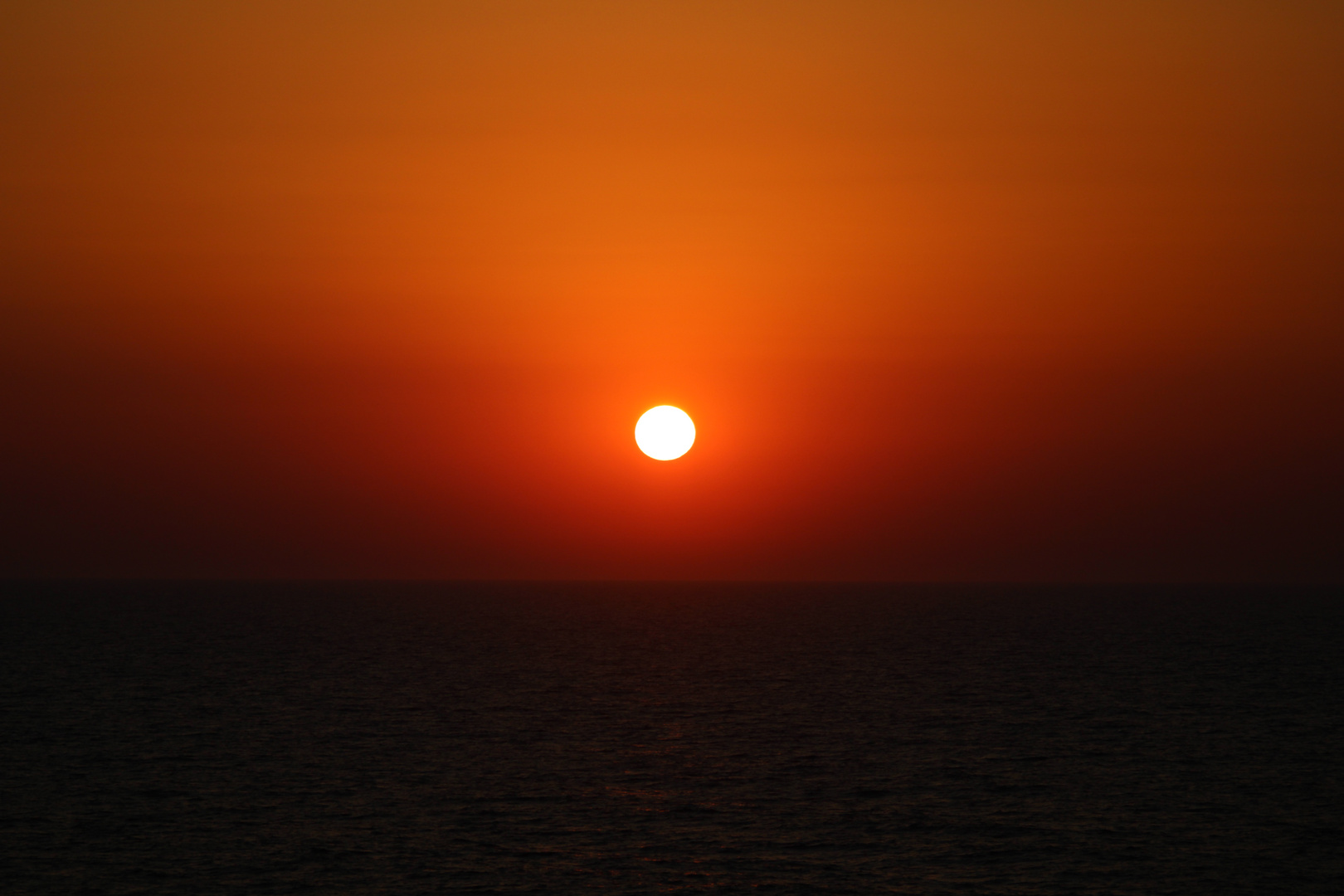 Sonnenuntergang vor Albanien