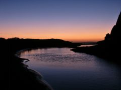 Sonnenuntergang vor Auckland