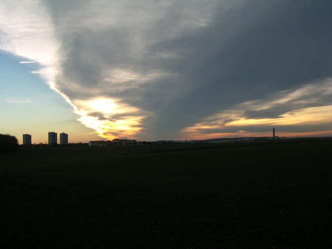 Sonnenuntergang vor Böfingen