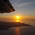 Sonnenuntergang vor Cuxhaven