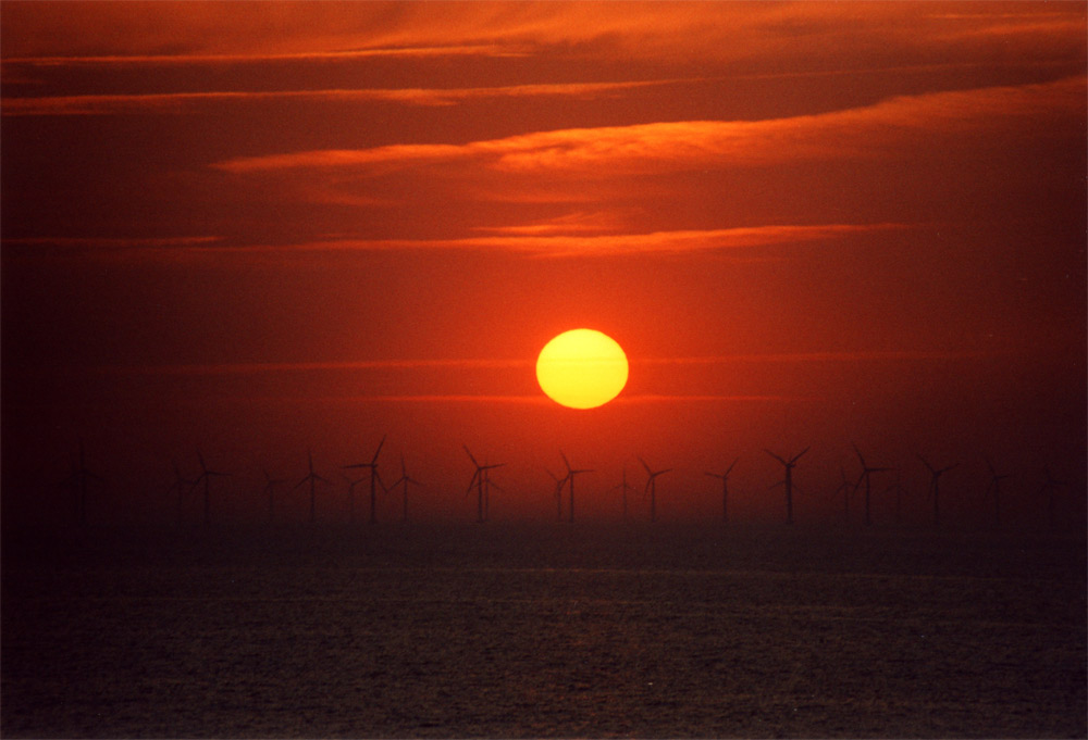 Sonnenuntergang vor Dänemark 300mm von Olaf Watzel