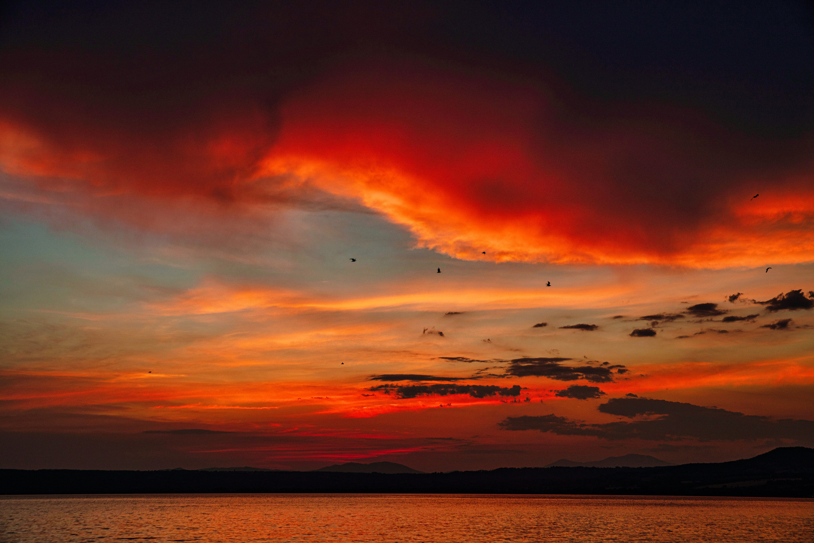 Sonnenuntergang vor dem Gweitter