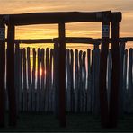 Sonnenuntergang vor dem Ringheiligtum