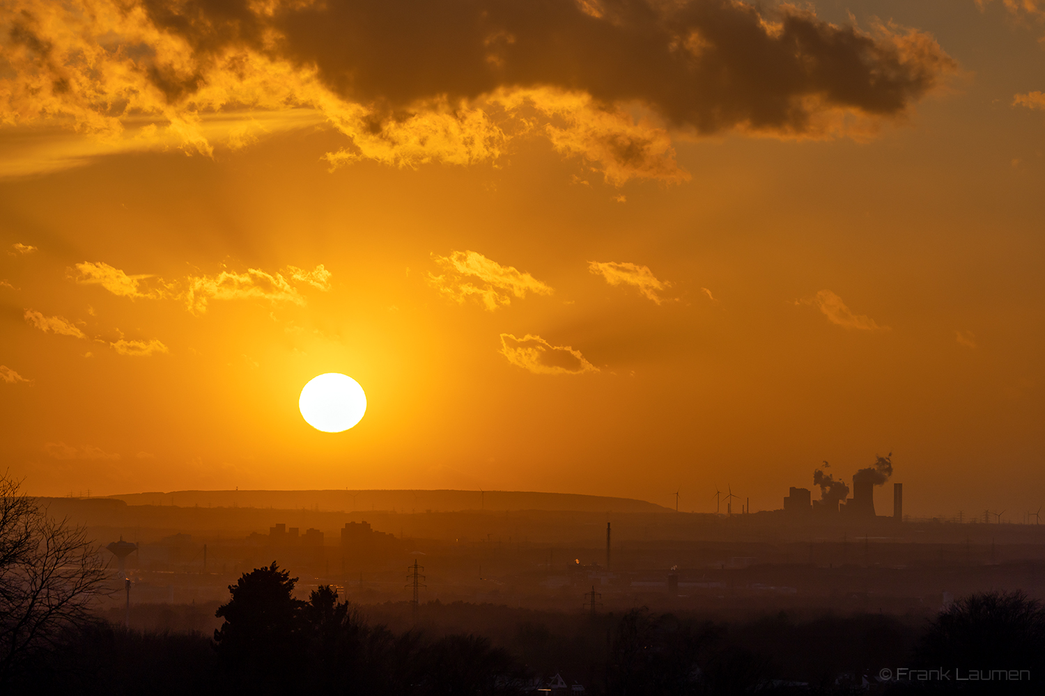 Sonnenuntergang vor dem Sturm