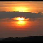 Sonnenuntergang vor der Haustür