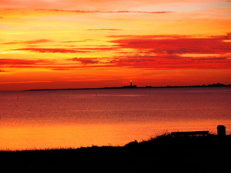 Sonnenuntergang vor der Insel Fehmarn