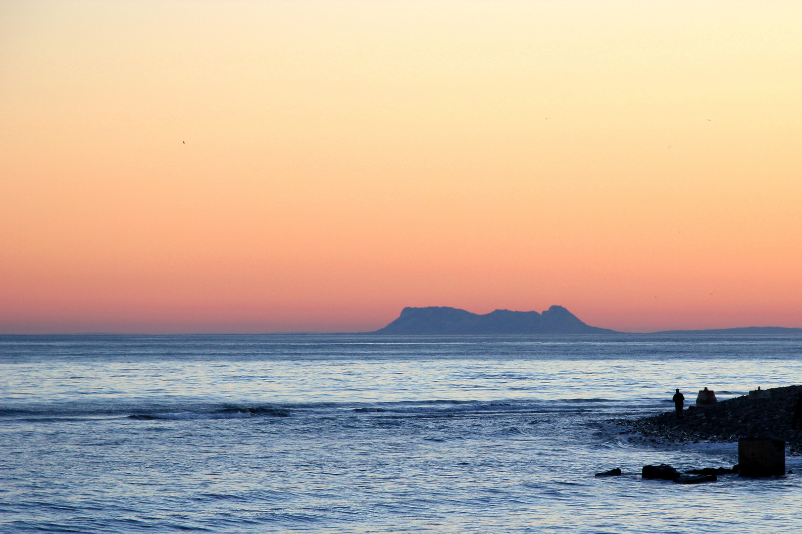 Sonnenuntergang vor der Küste von Marbella