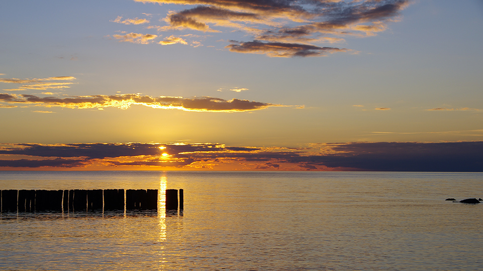 Sonnenuntergang vor Dranske