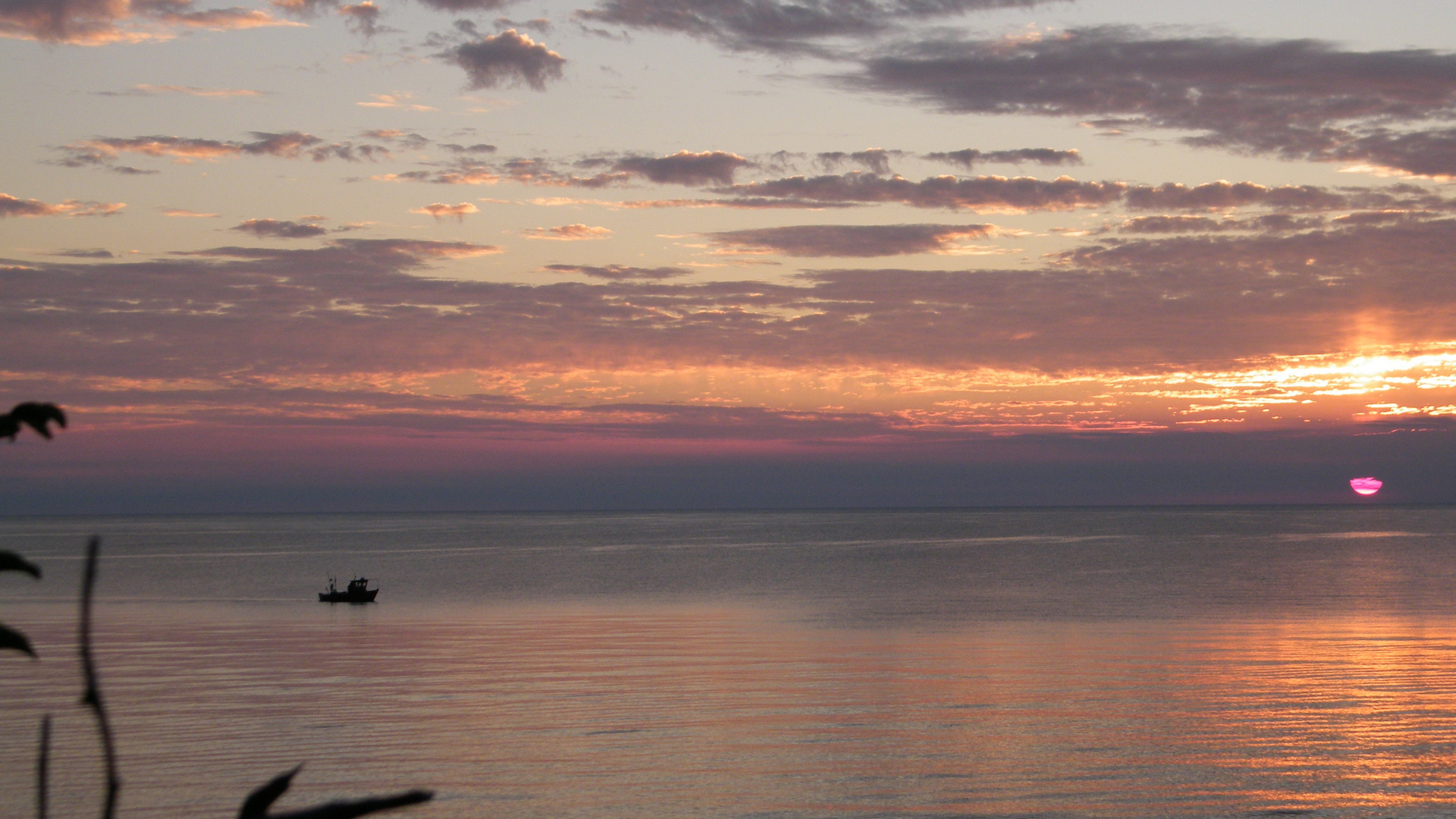 Sonnenuntergang vor Dranske