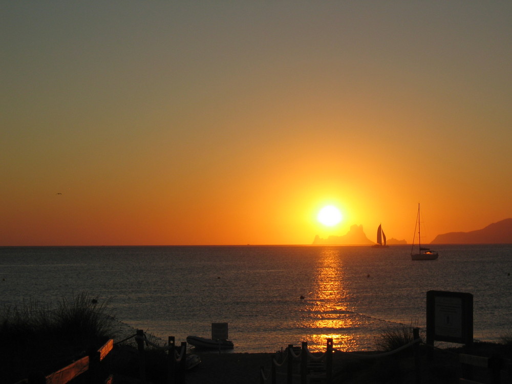 Sonnenuntergang vor Formentera